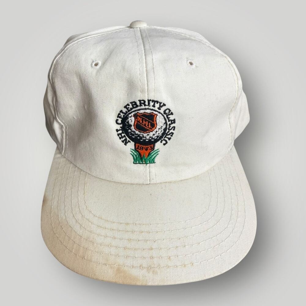 Vintage NHL Celebrity Classic 1993 Starter Snapback Hat White Made In Korea Rare